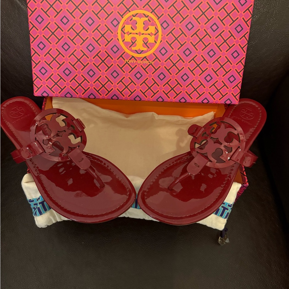 Tory Burch Dark Redstone Sandals